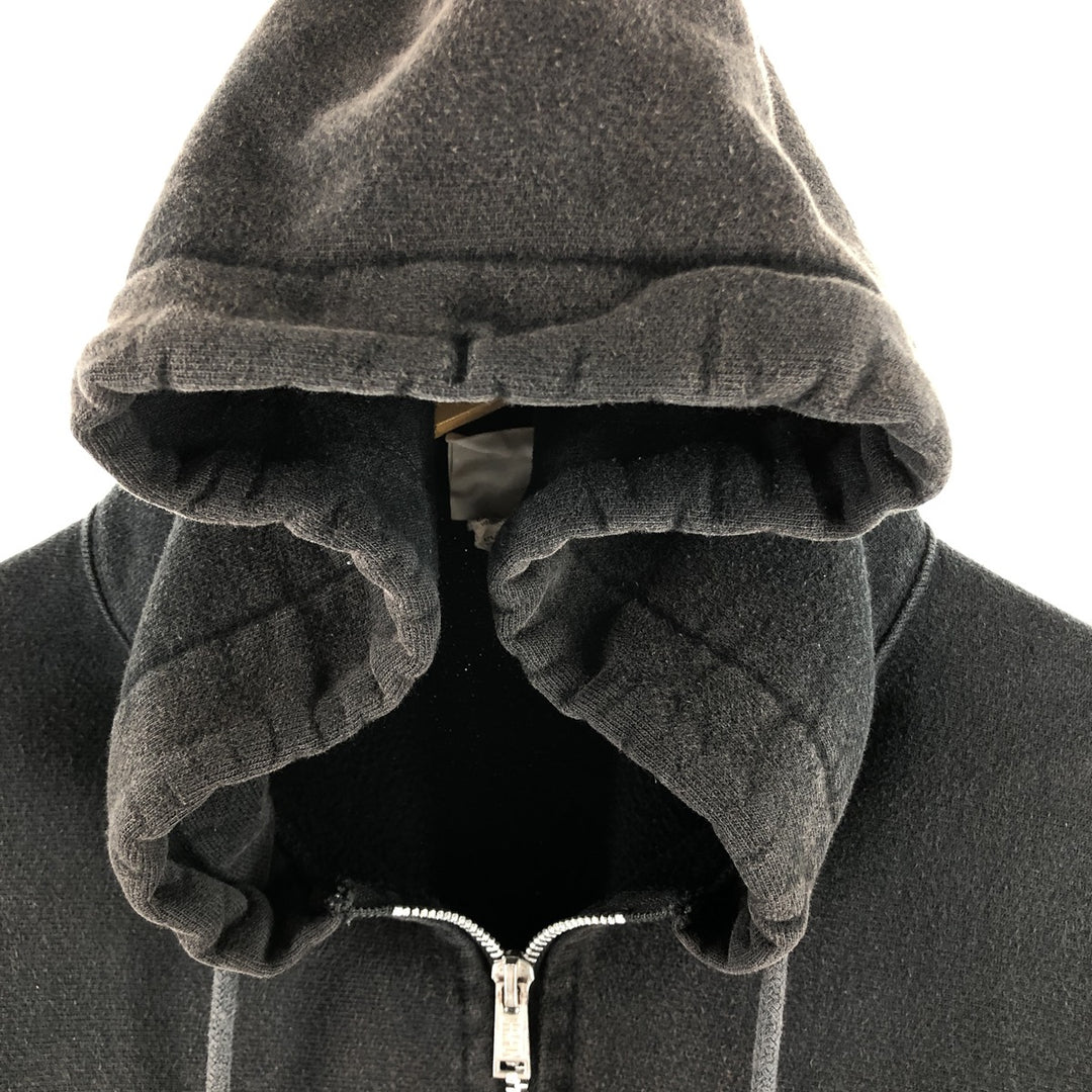 Champion Sweat Full Zip Hoodie Men's Size M cotton black type Vintage Second Hand
