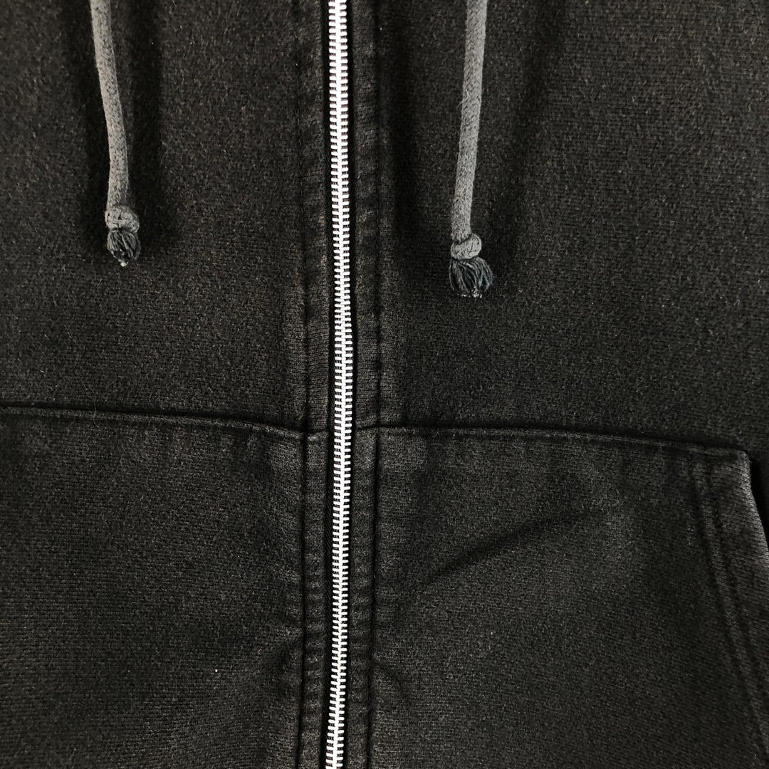 Champion Sweat Full Zip Hoodie Men's Size M cotton black type Vintage Second Hand