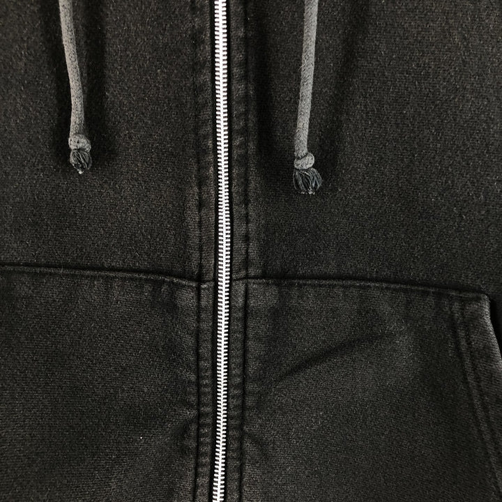 Champion Sweat Full Zip Hoodie Men's Size M cotton black type Vintage Second Hand