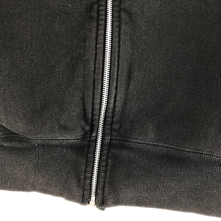Champion Sweat Full Zip Hoodie Men's Size M cotton black type Vintage Second Hand
