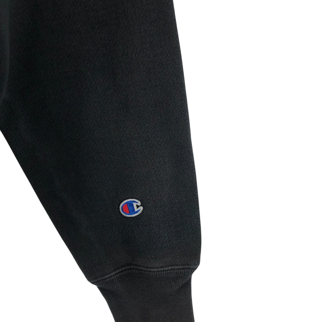 Champion Sweat Full Zip Hoodie Men's Size M cotton black type Vintage Second Hand