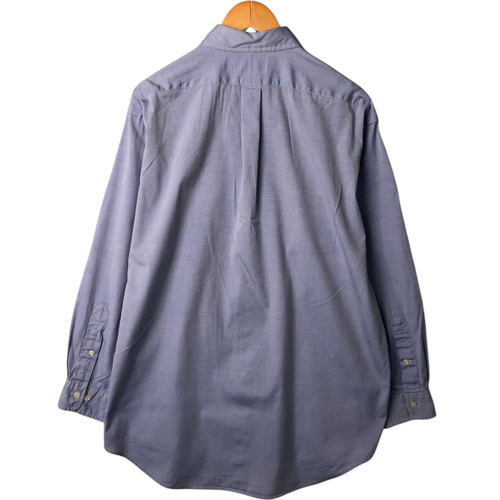 Ralph Lauren YARMOUTH long sleeve button down shirt, men's XL size cotton blue type Vintage Second Hand