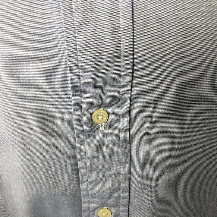 Ralph Lauren YARMOUTH long sleeve button down shirt, men's XL size cotton blue type Vintage Second Hand
