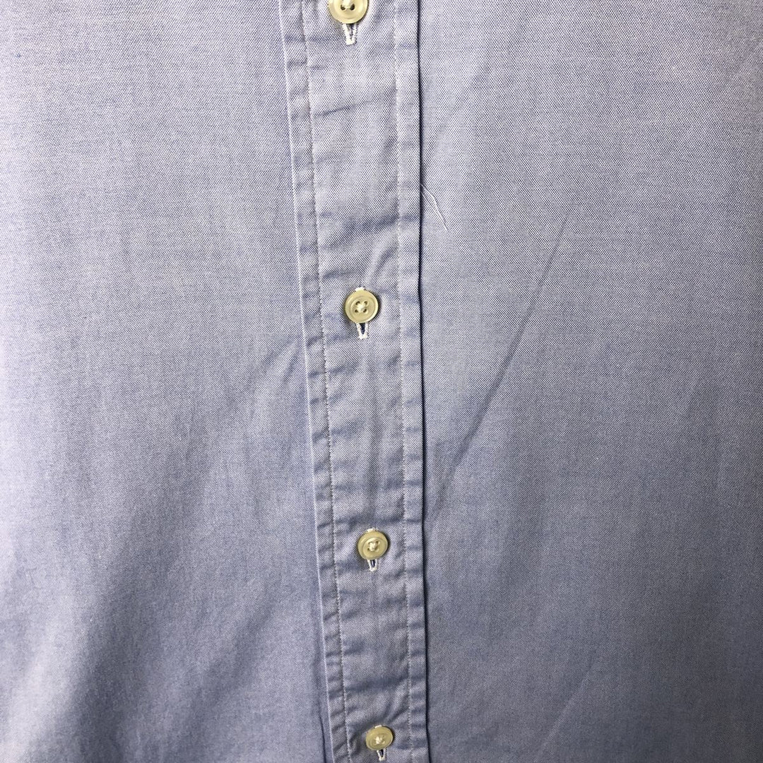 Ralph Lauren YARMOUTH long sleeve button down shirt, men's XL size cotton blue type Vintage Second Hand
