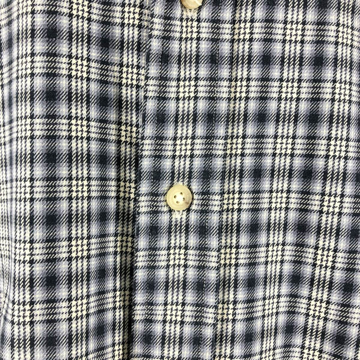 Ralph Lauren Classic Fit Long Sleeve Button Down Light Flannel Shirt Men's XL cotton gray type Vintage Second Hand