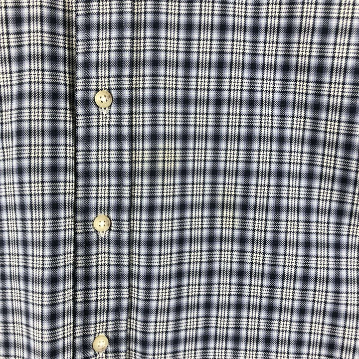 Ralph Lauren Classic Fit Long Sleeve Button Down Light Flannel Shirt Men's XL cotton gray type Vintage Second Hand