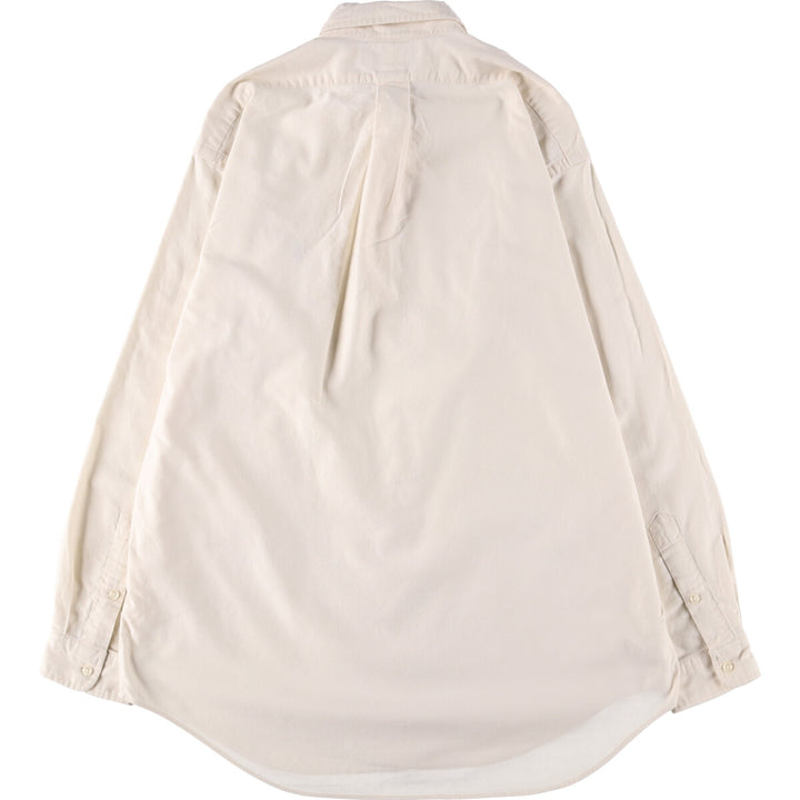 Ralph Lauren BLAKE long sleeve button down shirt, men's size L cotton unbleached Vintage Second Hand