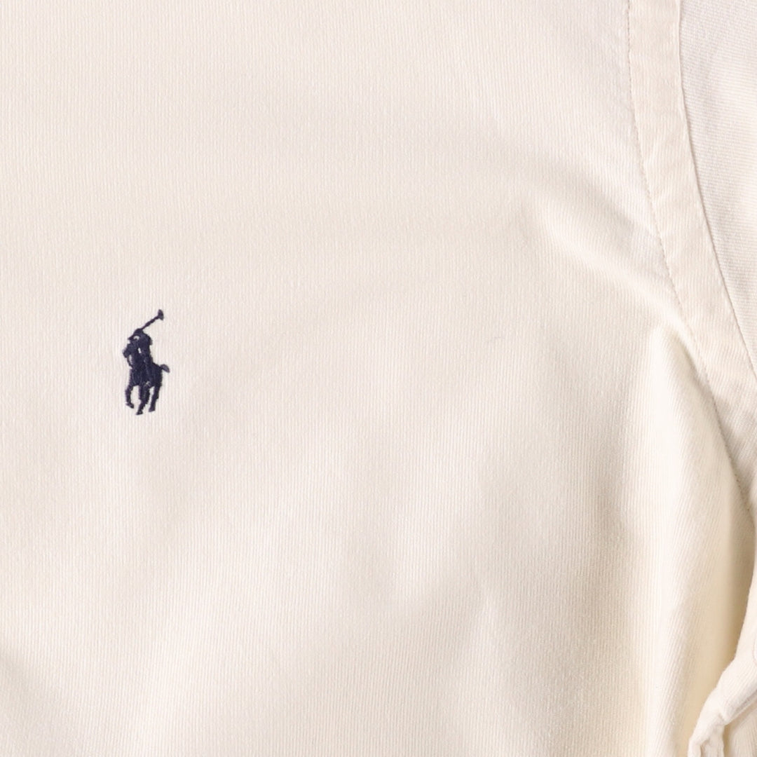 Ralph Lauren BLAKE long sleeve button down shirt, men's size L cotton unbleached Vintage Second Hand