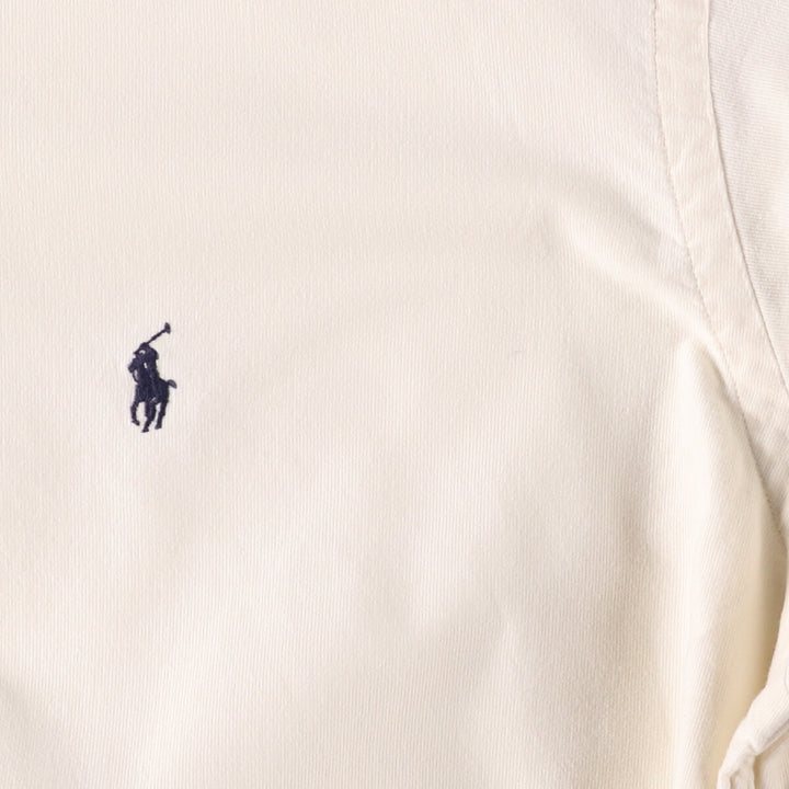 Ralph Lauren BLAKE long sleeve button down shirt, men's size L cotton unbleached Vintage Second Hand