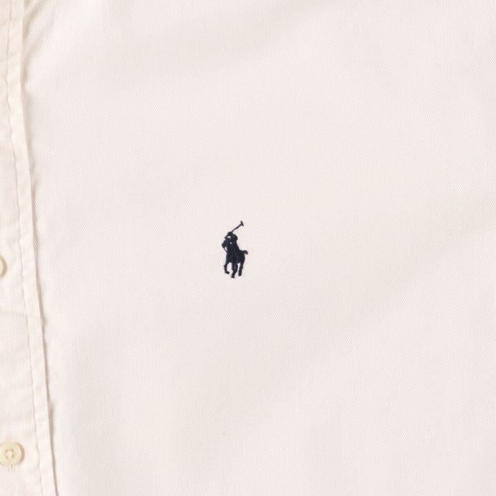 Ralph Lauren BLAKE long sleeve button down shirt, men's size L cotton unbleached Vintage Second Hand