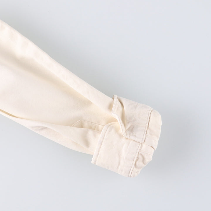 Ralph Lauren BLAKE long sleeve button down shirt, men's size L cotton unbleached Vintage Second Hand