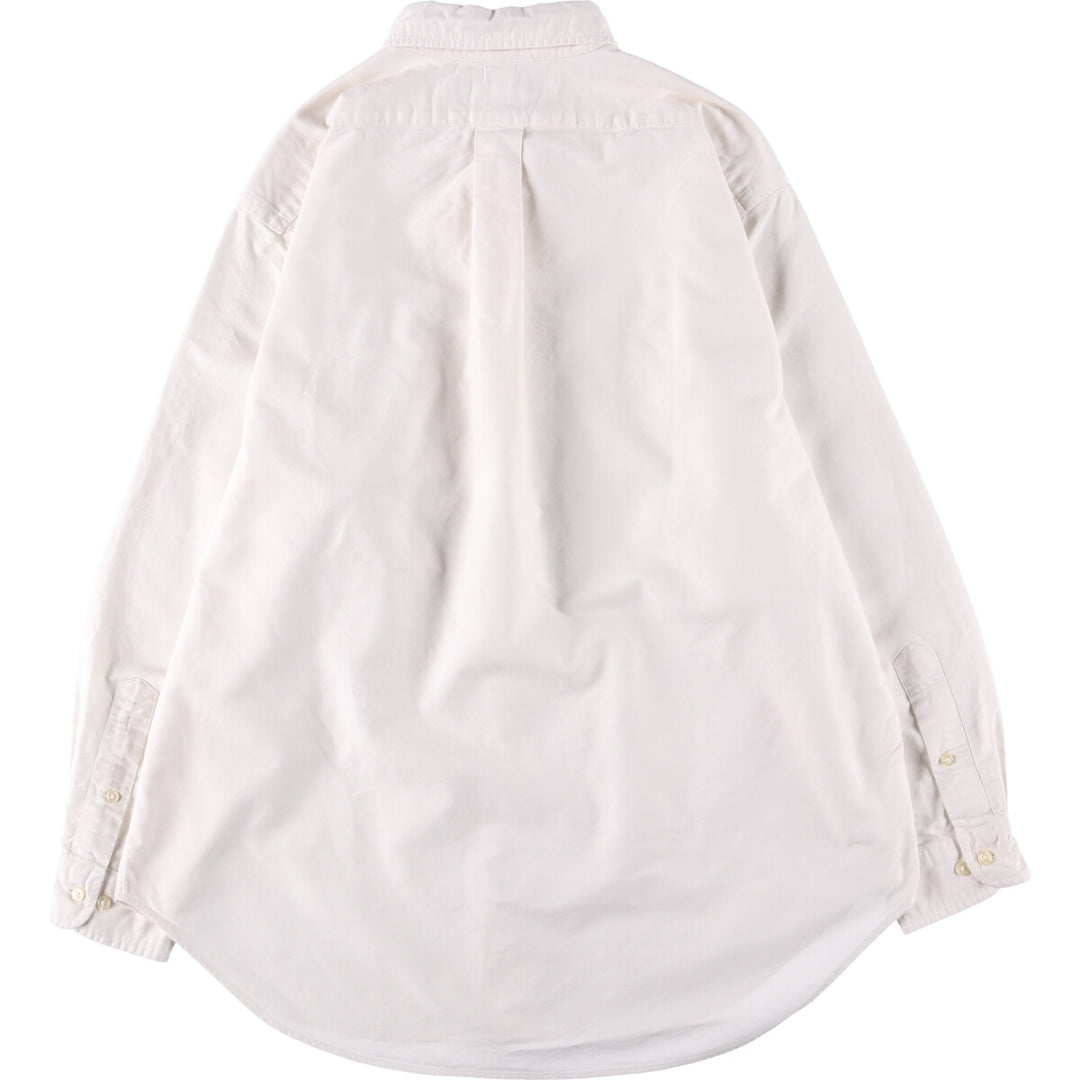 Ralph Lauren Classic Fit Long Sleeve Button Down Shirt, Men's Size L cotton white type Vintage Second Hand