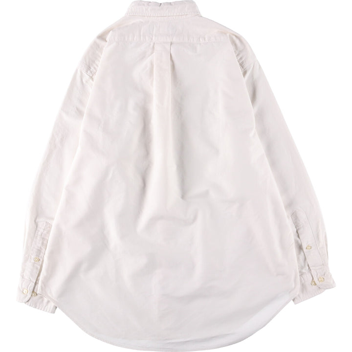 Ralph Lauren Classic Fit Long Sleeve Button Down Shirt, Men's Size L cotton white type Vintage Second Hand