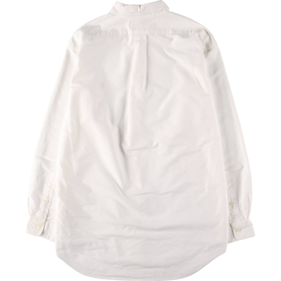 Ralph Lauren YARMOUTH long sleeve button down shirt, men's XL size cotton white type Vintage Second Hand