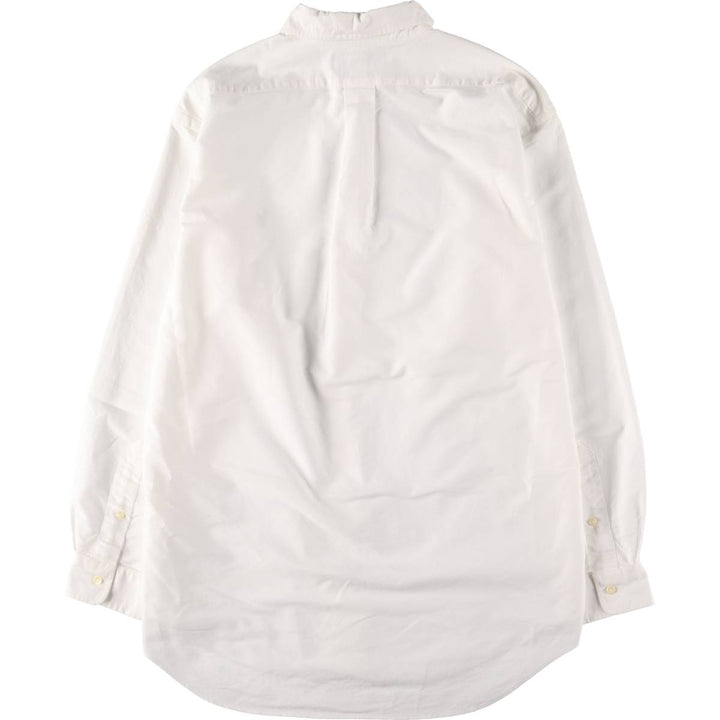 Ralph Lauren YARMOUTH long sleeve button down shirt, men's XL size cotton white type Vintage Second Hand