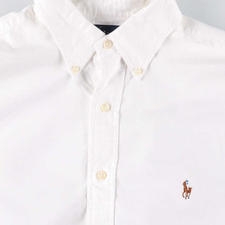 Ralph Lauren YARMOUTH long sleeve button down shirt, men's XL size cotton white type Vintage Second Hand