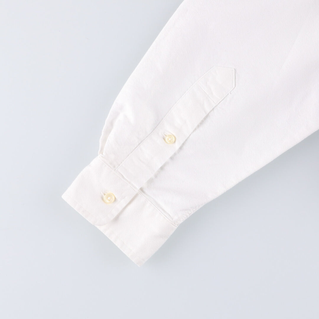 Ralph Lauren YARMOUTH long sleeve button down shirt, men's XL size cotton white type Vintage Second Hand