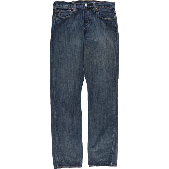 Levi's Levi's 501 Euro Model Straight Denim Pants Men's W31 equivalent cotton navy blue type Vintage Second Hand