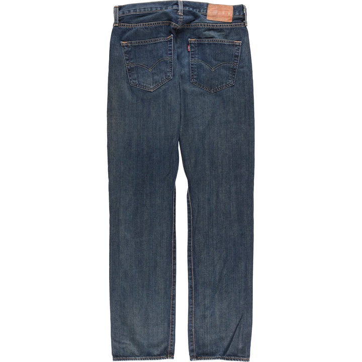 Levi's Levi's 501 Euro Model Straight Denim Pants Men's W31 equivalent cotton navy blue type Vintage Second Hand