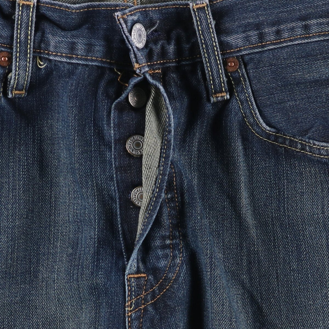 Levi's Levi's 501 Euro Model Straight Denim Pants Men's W31 equivalent cotton navy blue type Vintage Second Hand