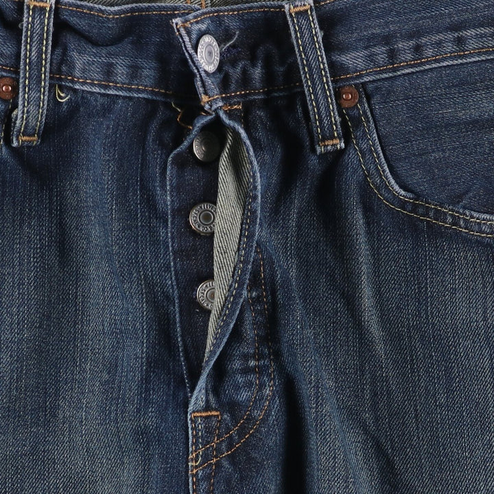 Levi's Levi's 501 Euro Model Straight Denim Pants Men's W31 equivalent cotton navy blue type Vintage Second Hand