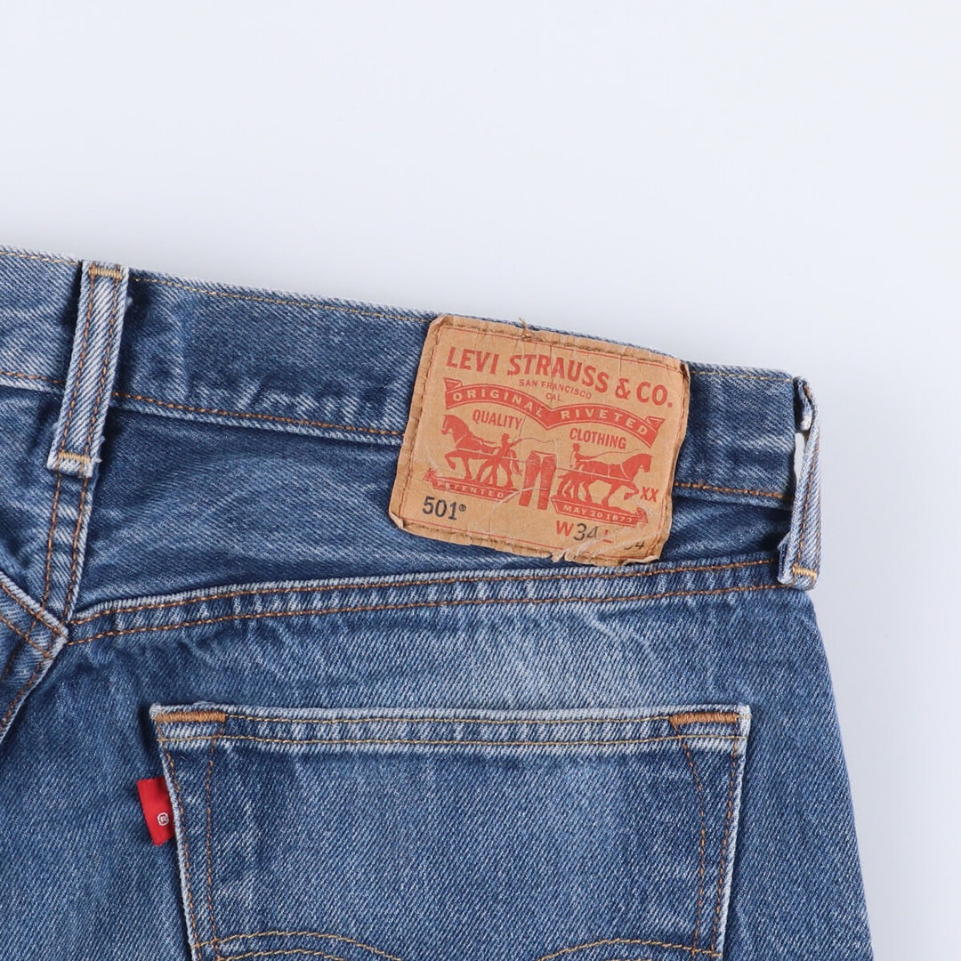 Levi's 501 straight denim pants for men, size W33 unclear blue type Vintage Second Hand