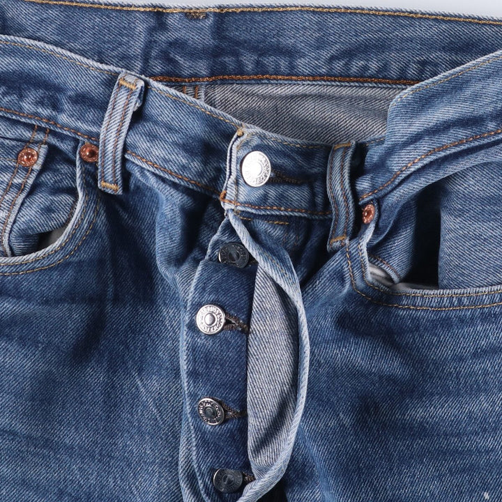 Levi's 501 straight denim pants for men, size W33 unclear blue type Vintage Second Hand