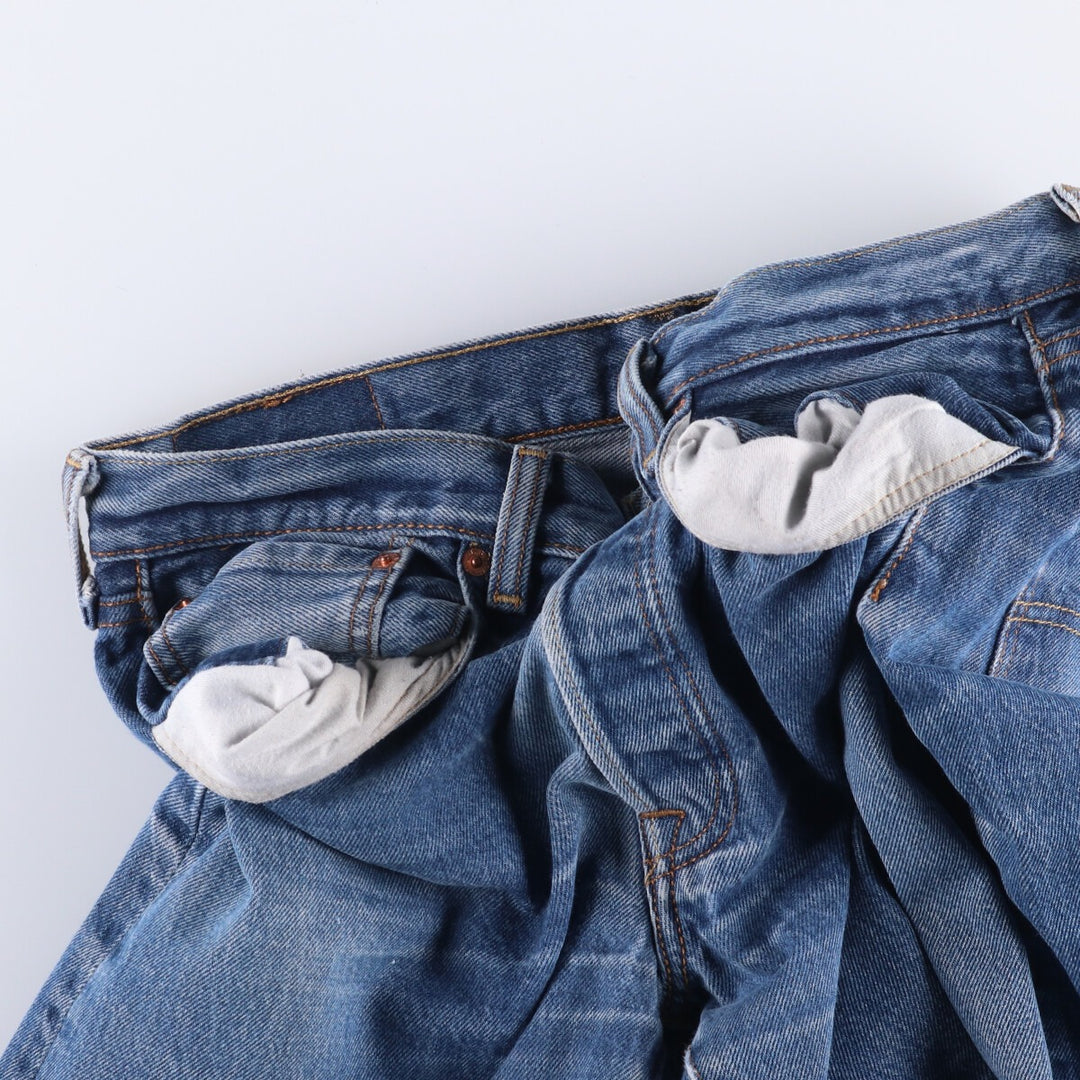 Levi's 501 straight denim pants for men, size W33 unclear blue type Vintage Second Hand