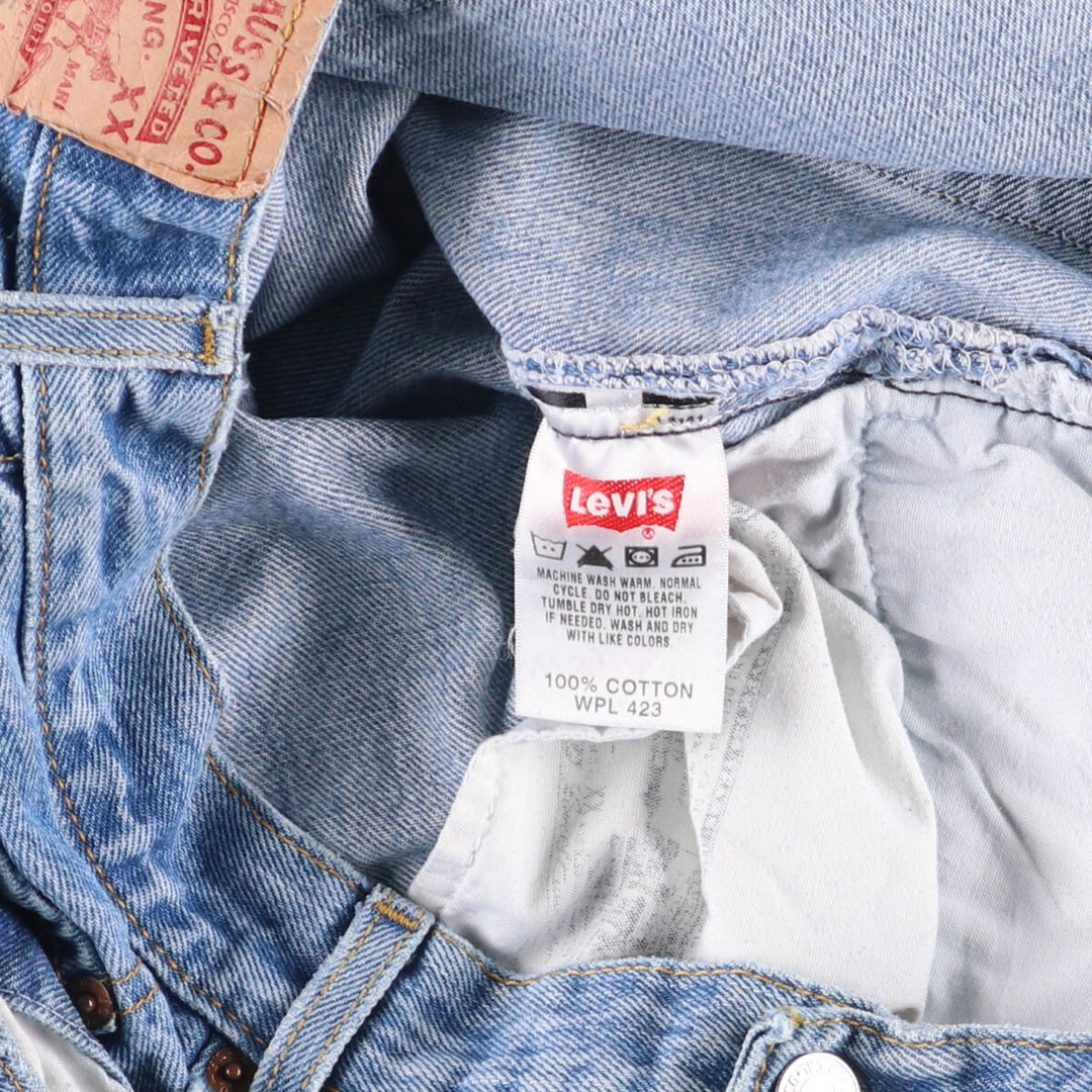 Levi's 501 straight denim pants for men, size W36 cotton blue type Vintage Second Hand