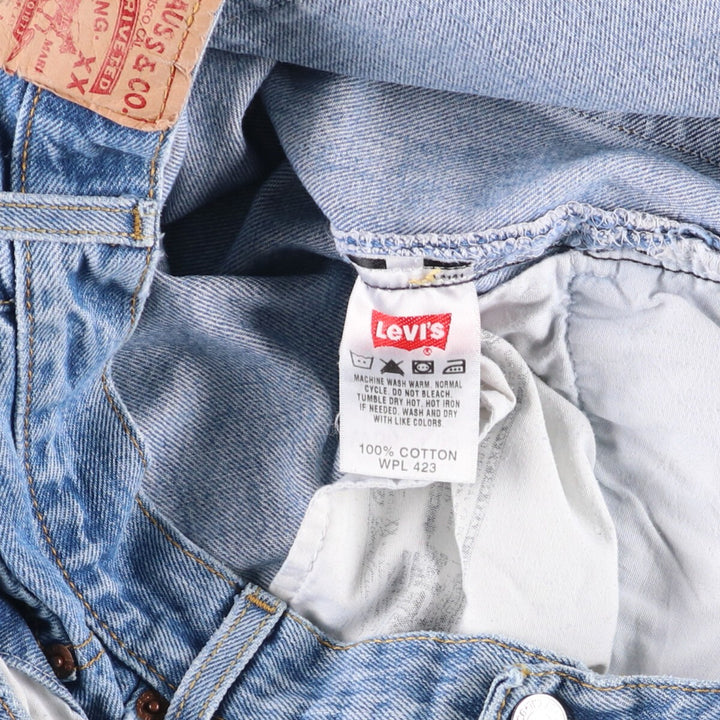 Levi's 501 straight denim pants for men, size W36 cotton blue type Vintage Second Hand
