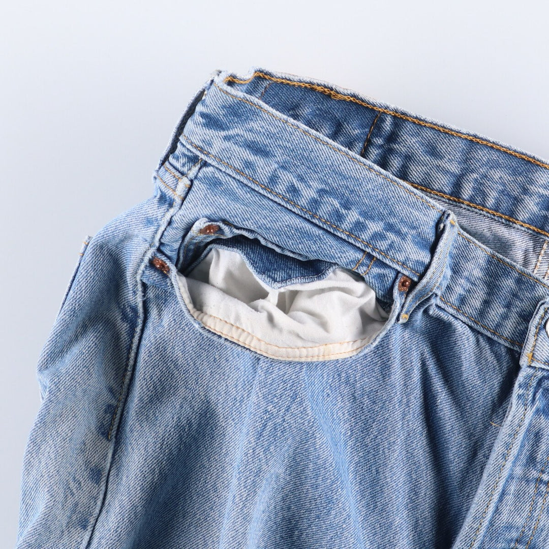 Levi's 501 straight denim pants for men, size W36 cotton blue type Vintage Second Hand