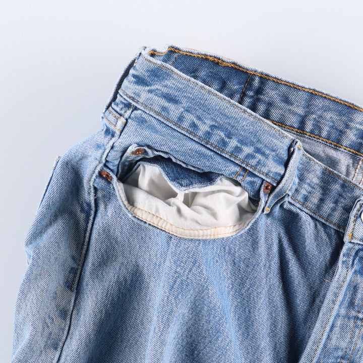 Levi's 501 straight denim pants for men, size W36 cotton blue type Vintage Second Hand