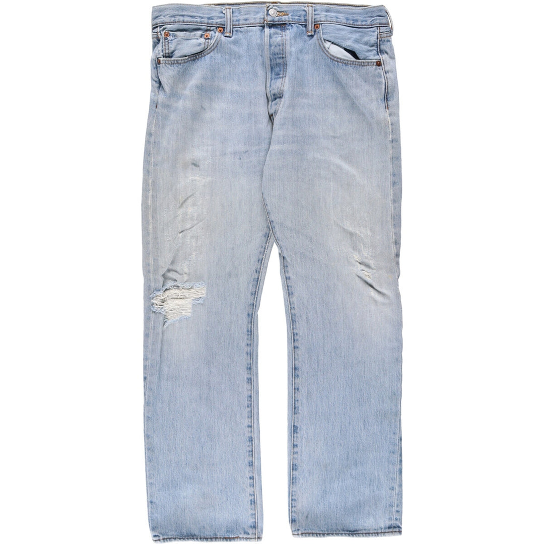 Levi's 501 straight denim pants for men, size W35 cotton blue type Vintage Second Hand