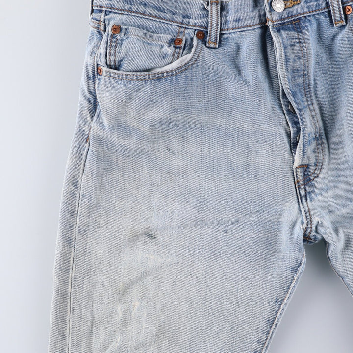 Levi's 501 straight denim pants for men, size W35 cotton blue type Vintage Second Hand