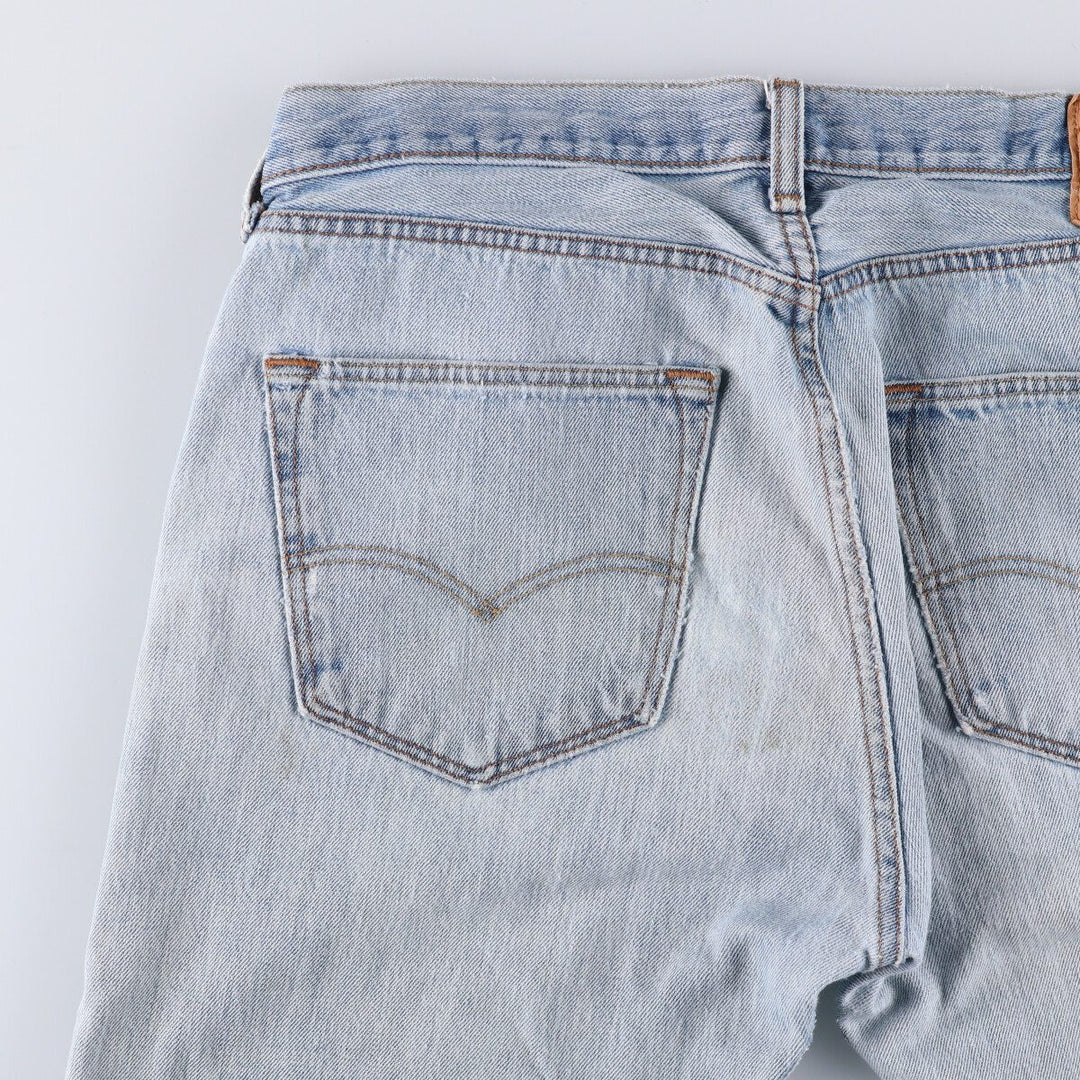 Levi's 501 straight denim pants for men, size W35 cotton blue type Vintage Second Hand