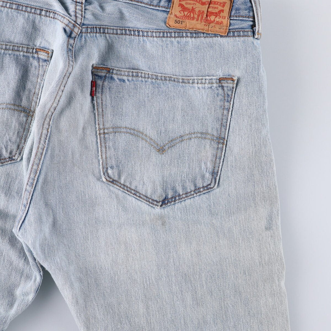 Levi's 501 straight denim pants for men, size W35 cotton blue type Vintage Second Hand