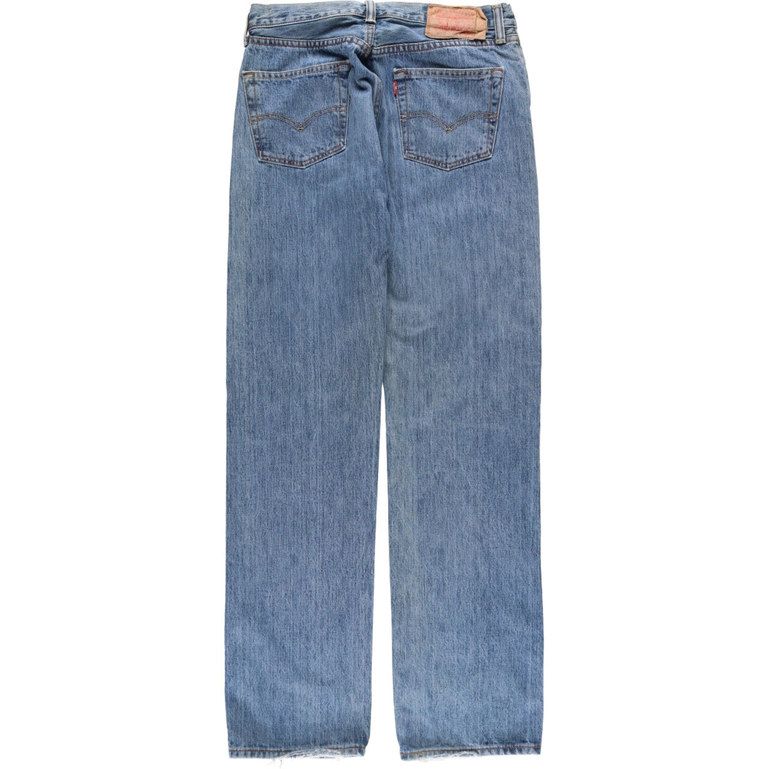 Levi's 501 straight denim pants for men, size W33 cotton blue type Vintage Second Hand