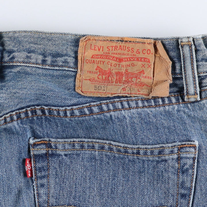 Levi's 501 straight denim pants for men, size W33 cotton blue type Vintage Second Hand