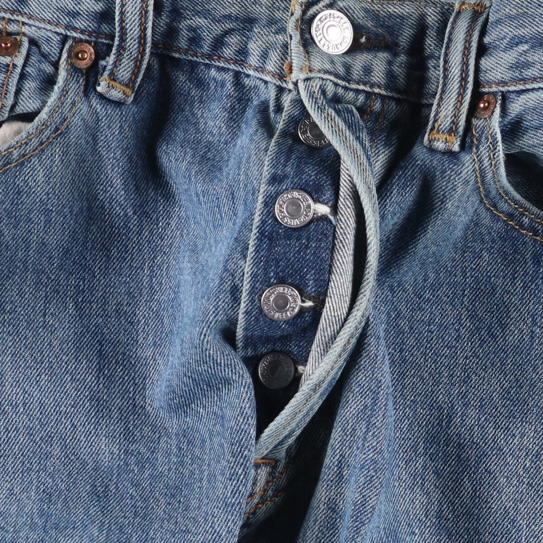 Levi's 501 straight denim pants for men, size W33 cotton blue type Vintage Second Hand