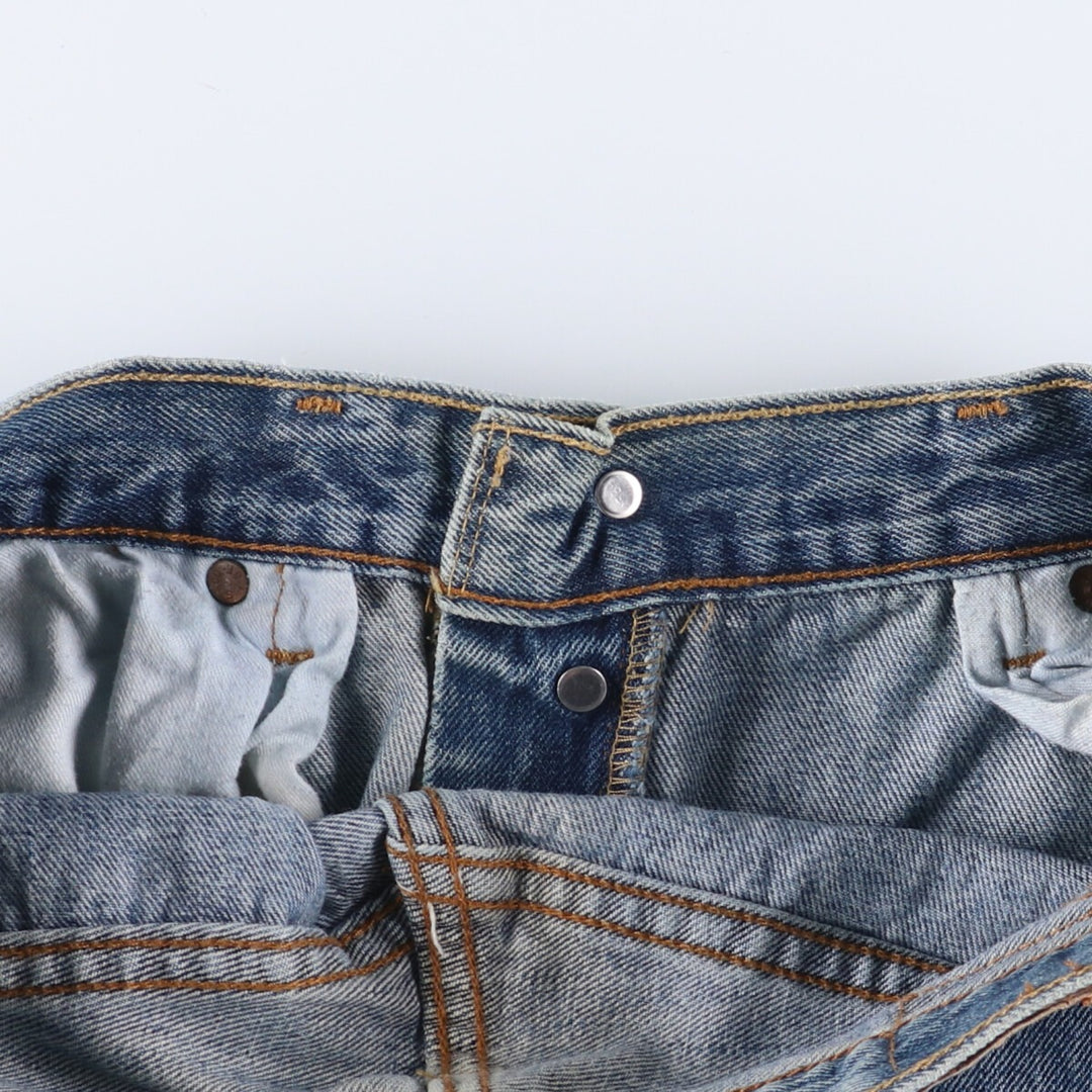 Levi's 501 straight denim pants for men, size W33 cotton blue type Vintage Second Hand