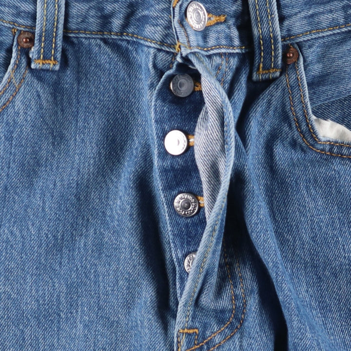00'S Levi's 501 straight denim pants for men, size W33 cotton blue type Vintage Second Hand