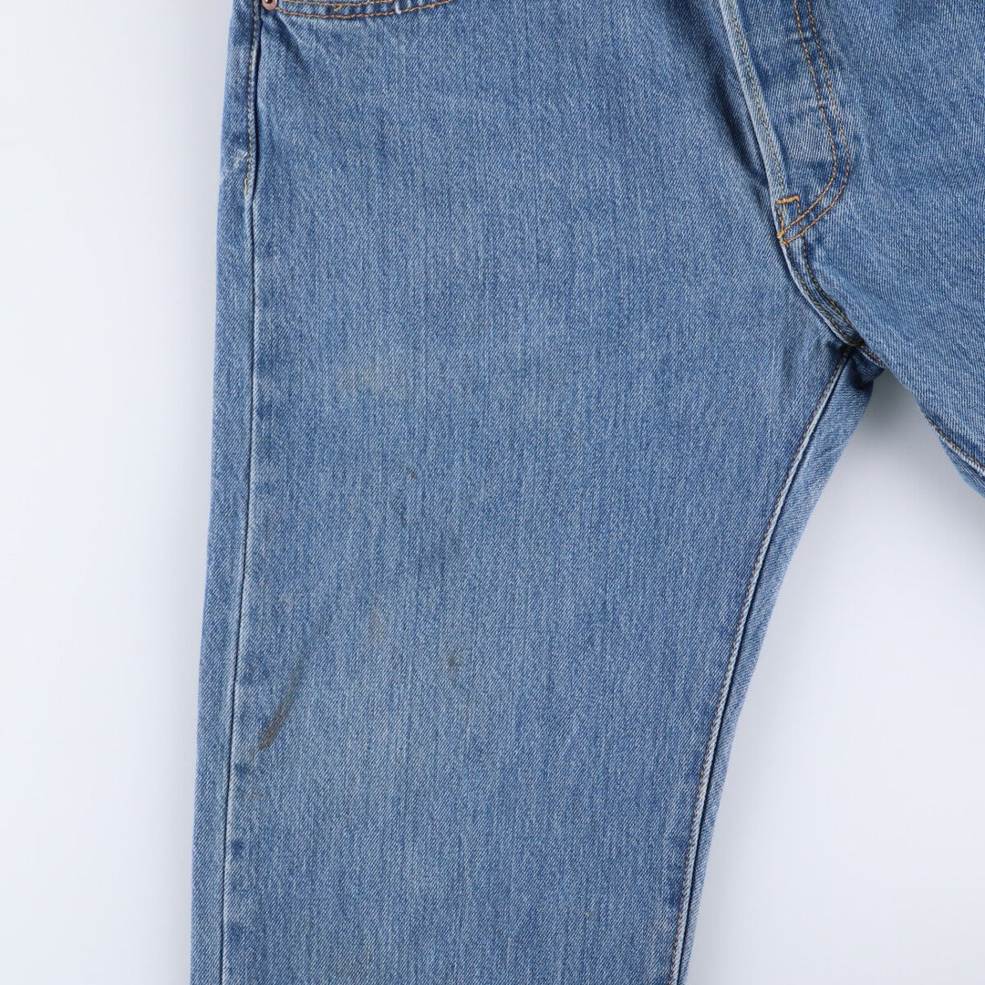 00'S Levi's 501 straight denim pants for men, size W33 cotton blue type Vintage Second Hand