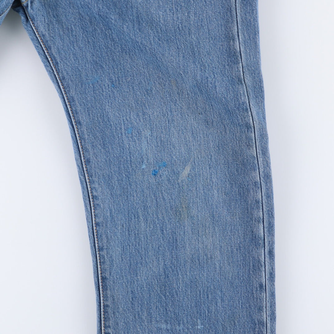 00'S Levi's 501 straight denim pants for men, size W33 cotton blue type Vintage Second Hand