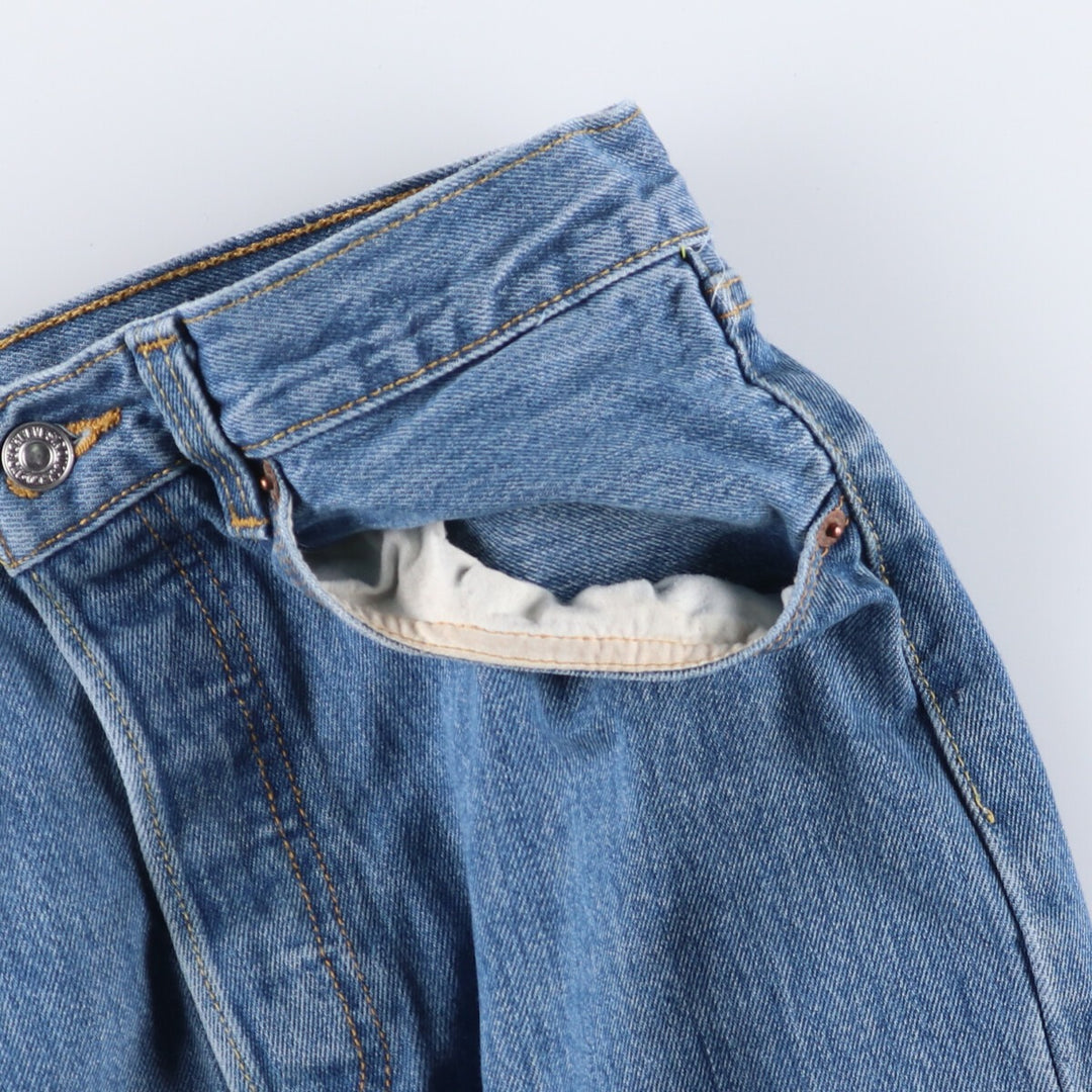 00'S Levi's 501 straight denim pants for men, size W33 cotton blue type Vintage Second Hand