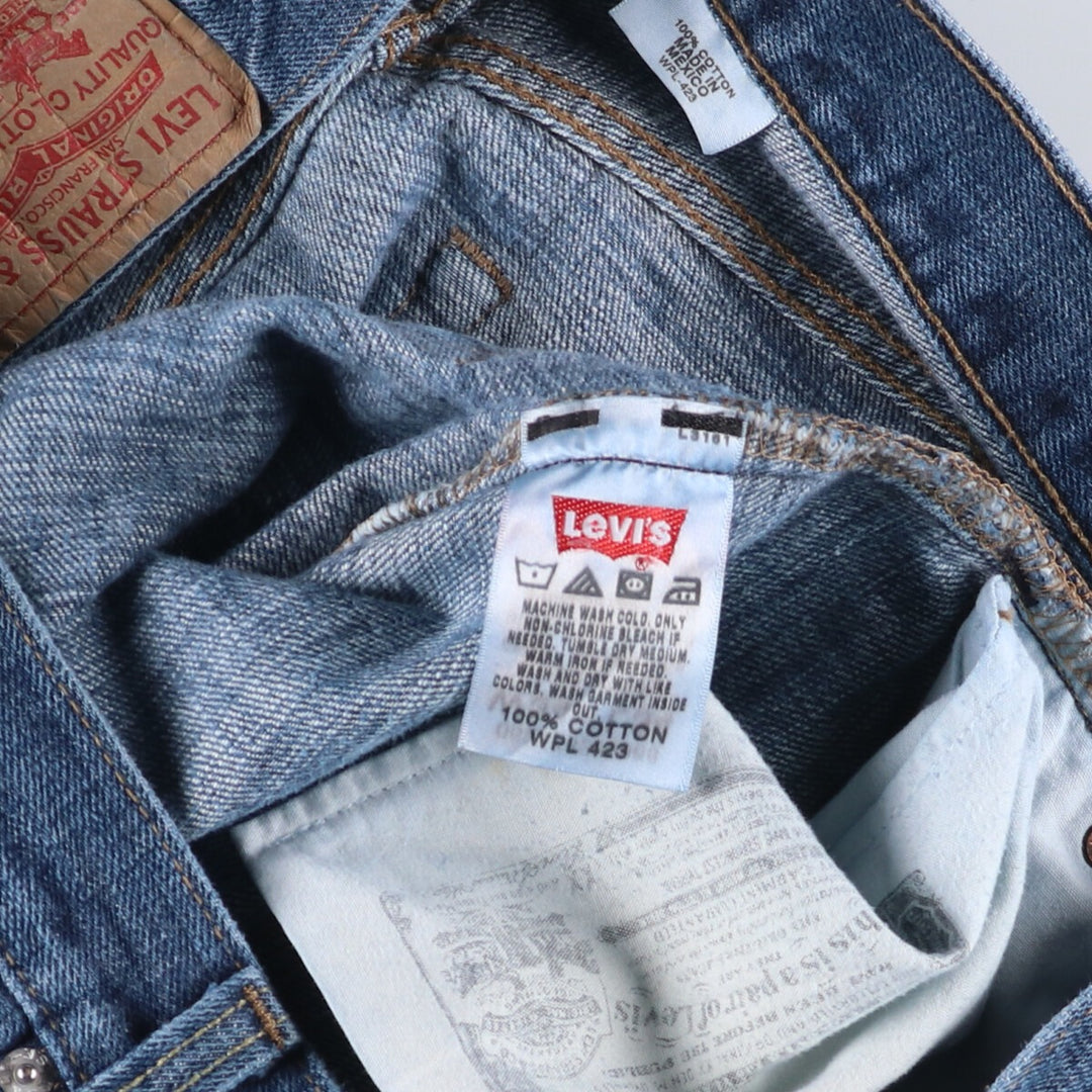 Levi's Levi's 501 straight denim pants for men, equivalent to w34 cotton blue type Vintage Second Hand