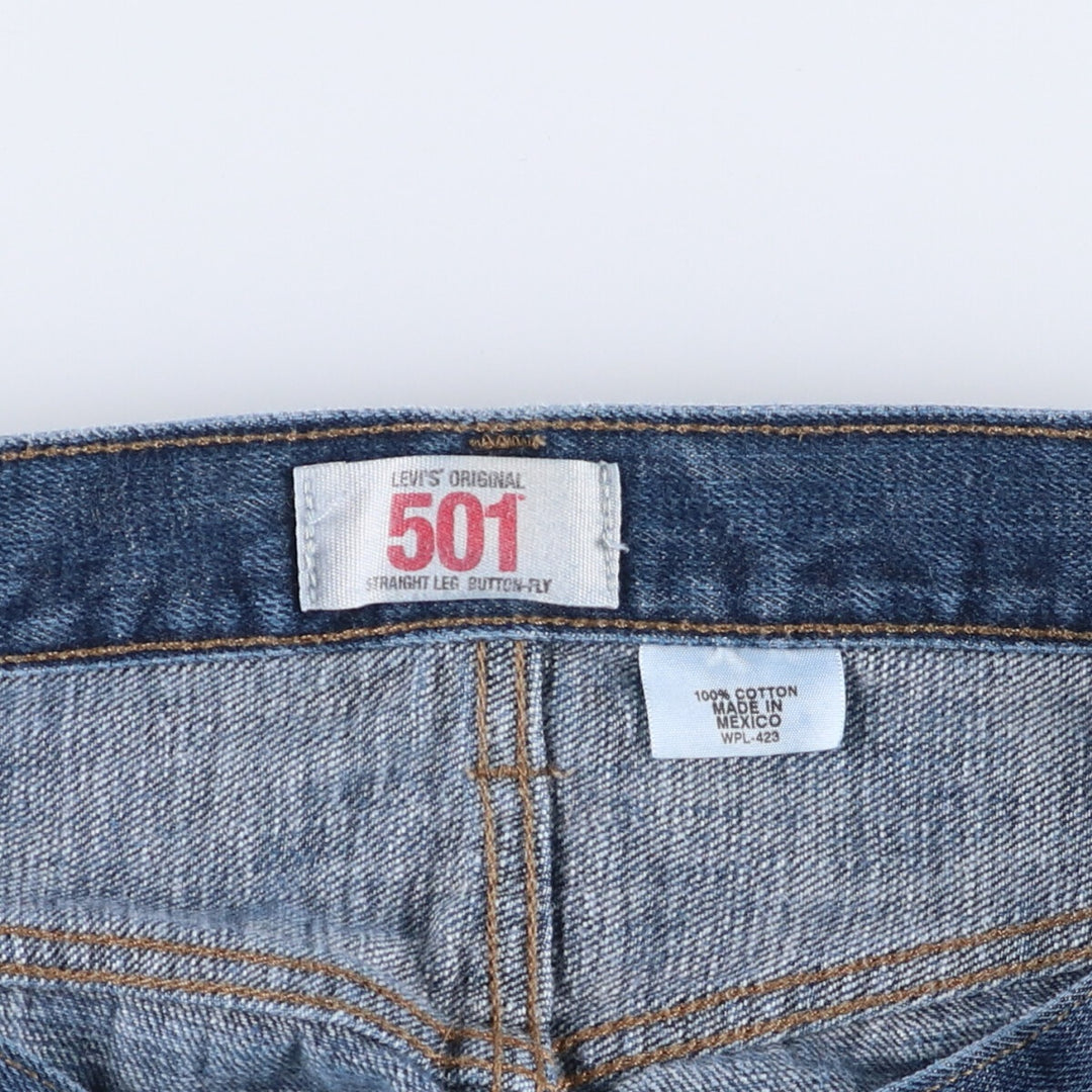 Levi's Levi's 501 straight denim pants for men, equivalent to w34 cotton blue type Vintage Second Hand