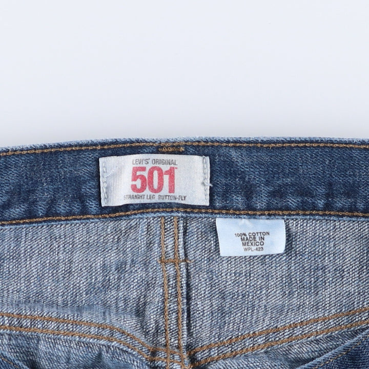 Levi's Levi's 501 straight denim pants for men, equivalent to w34 cotton blue type Vintage Second Hand