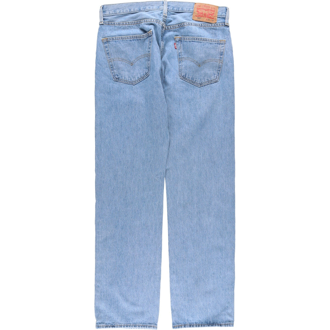 Levi's 501 straight denim pants for men, size W34 cotton blue type Vintage Second Hand