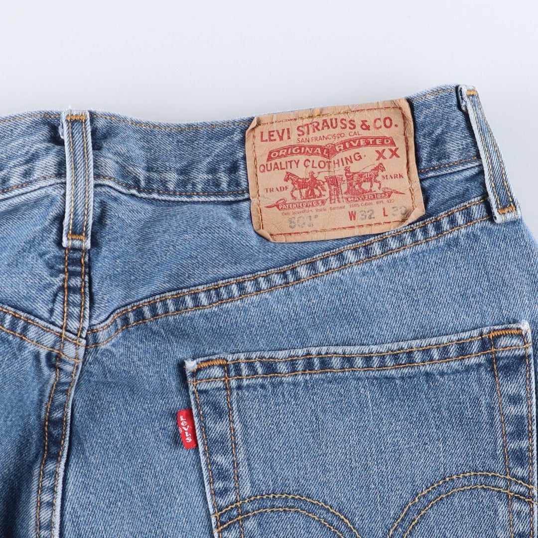 Levi's 501 straight denim pants for men, size W32 cotton blue type Vintage Second Hand