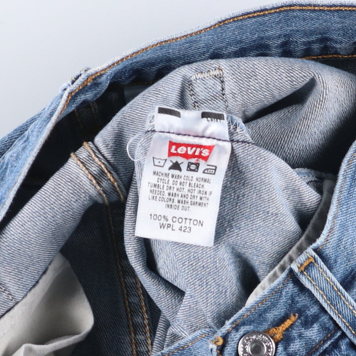 Levi's 501 straight denim pants for men, size W32 cotton blue type Vintage Second Hand